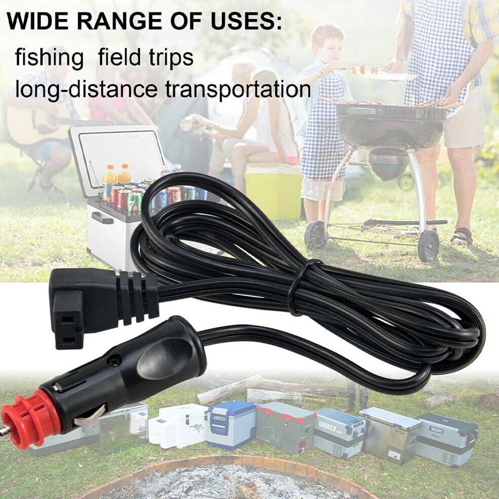 2m 18AWG Car Fridge Cigarette Cable Cooler Charging Replacement Line 12A 12V For Car Refrigerator Warmer Extension Power Cable