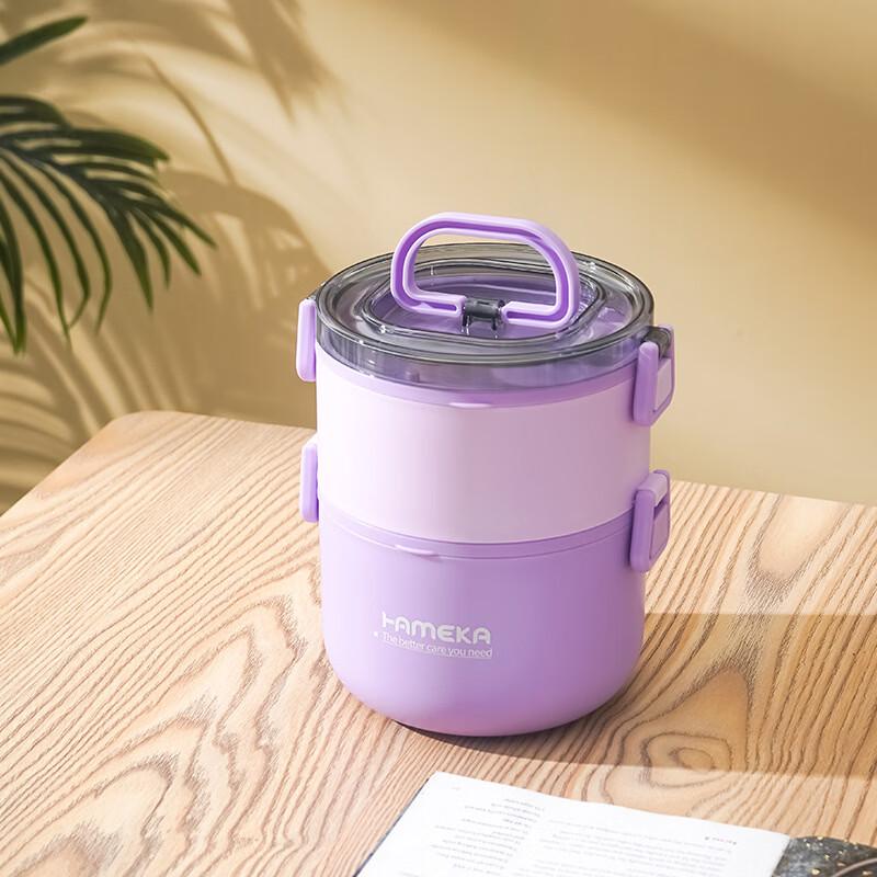 ZhiShi Double-Layer Insulated Stainless Steel Lunch Box