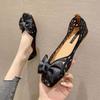 Sandals Women's 2025 Summer Women's Shoes Roman Style Embroidery Hollow Retro Square Head Flat  Shoes Breathable Hole Shoes