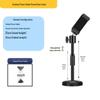 Desktop Streaming Microphone Stand with Fill Light, Boom Arm, and Phone Holder