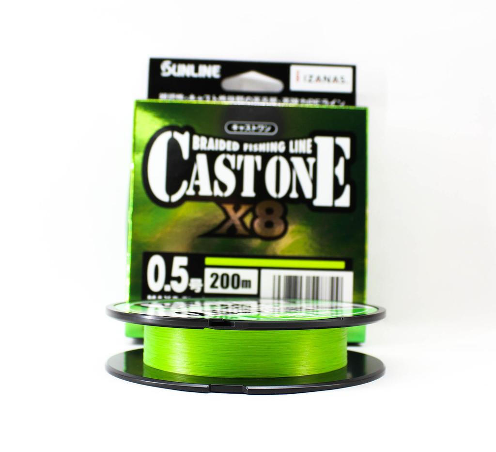 Sunline P.E. Schnur X8 Cast One HG 200M P.E. 0.5 8lb Hellgrün (8729)