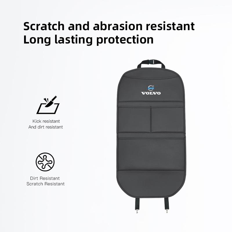 AABAK1 Large Anti-Kick Pad Car Seat Back Leather Protective Pad For Volvo ES90 EC40 EX40 EM90 XC90 V90 V60 XC60 V40 S60 S90 C40 XC40