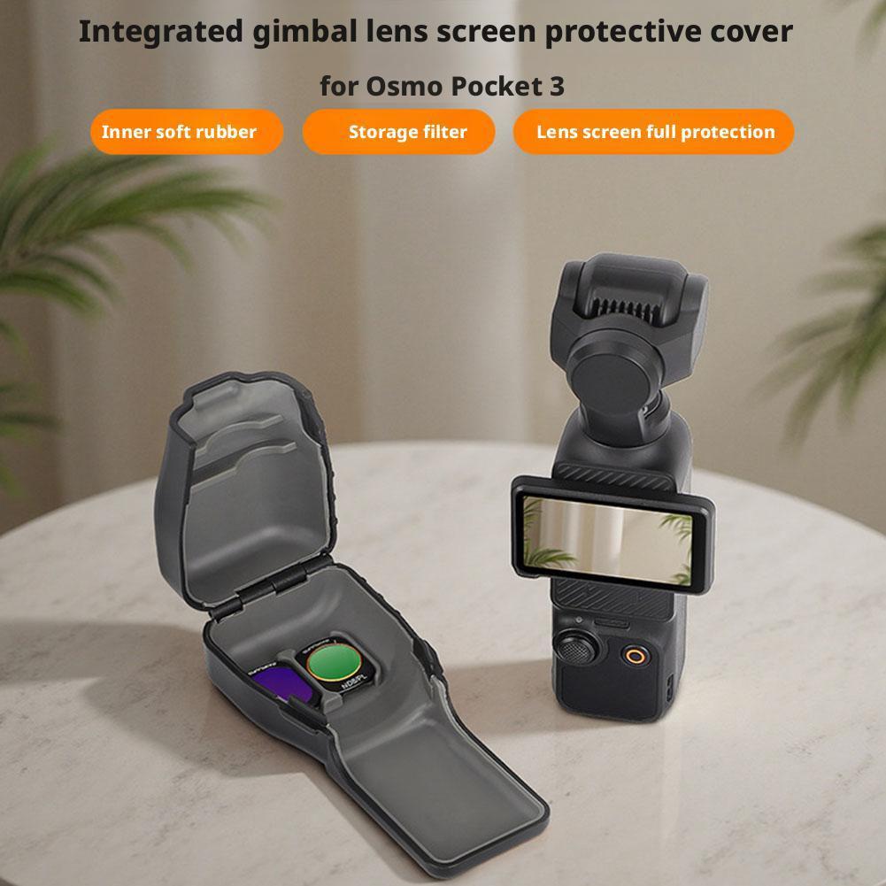 For Sunnylife Pocket 3 Silicone Cover Macaron Color Protective Case Anti-Scratch Lens Cap Protector Camera Shell Accessories