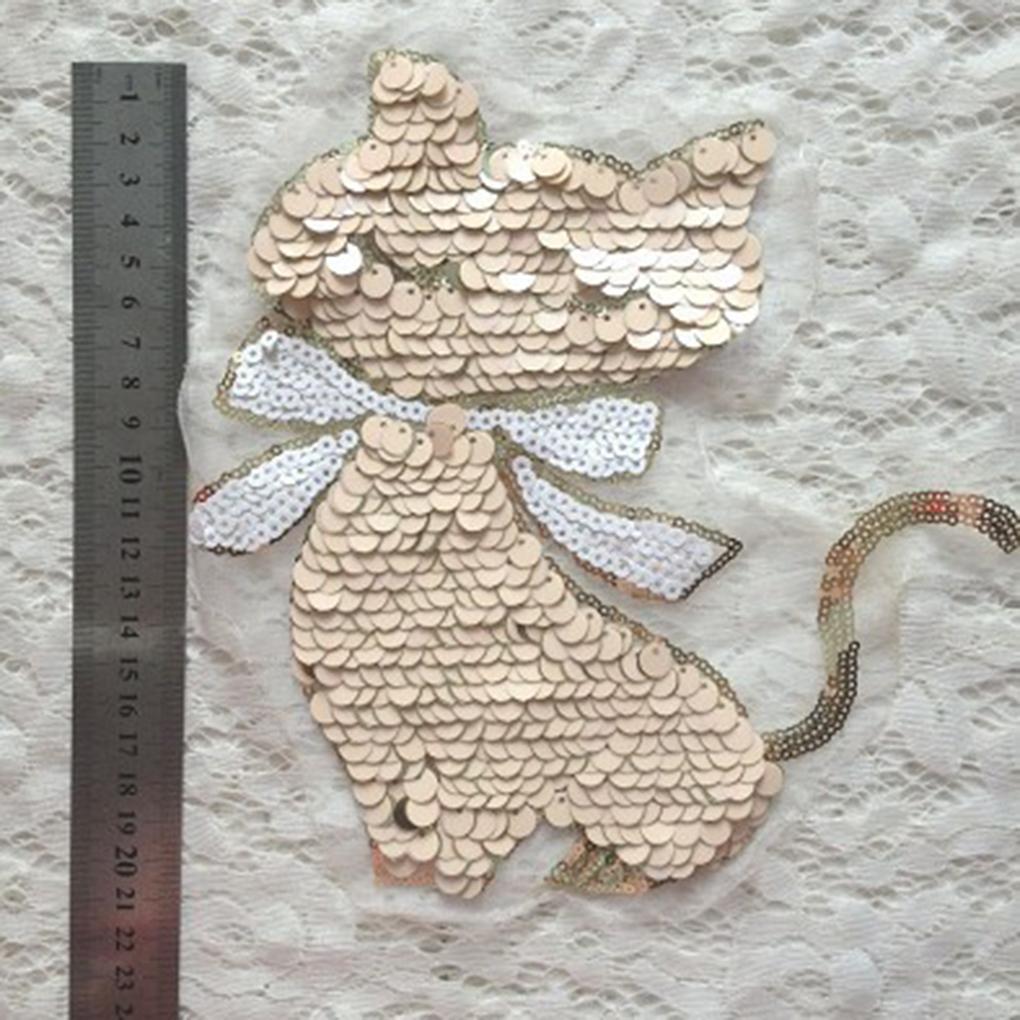 Wzór z kreskówek DIY Cekinowe naszywki na ubrania Sweter Aplikacja Craft Kostium Wklej Akcesoria