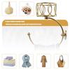 Rural Golden Metal Hallway Wall Mounted Towel Holder Hook for Towel Storage and Candle Display Organization