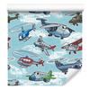 Wallpaper Fairytale Planes and Helicopters for the Living Room and Bedroom 50x1000