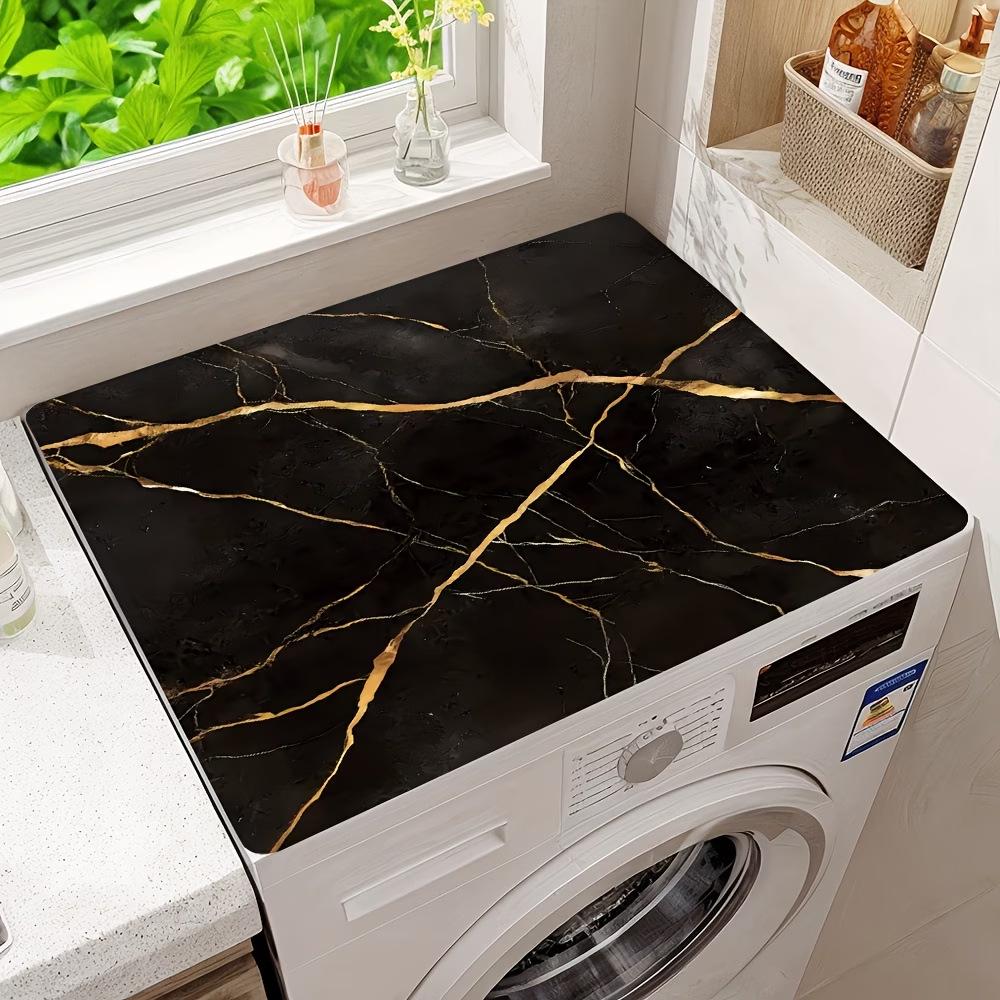 Nordic Marble Pattern Dustproof Mat for Washing Machines & Refrigerators 40*40cm New Diatom Mud