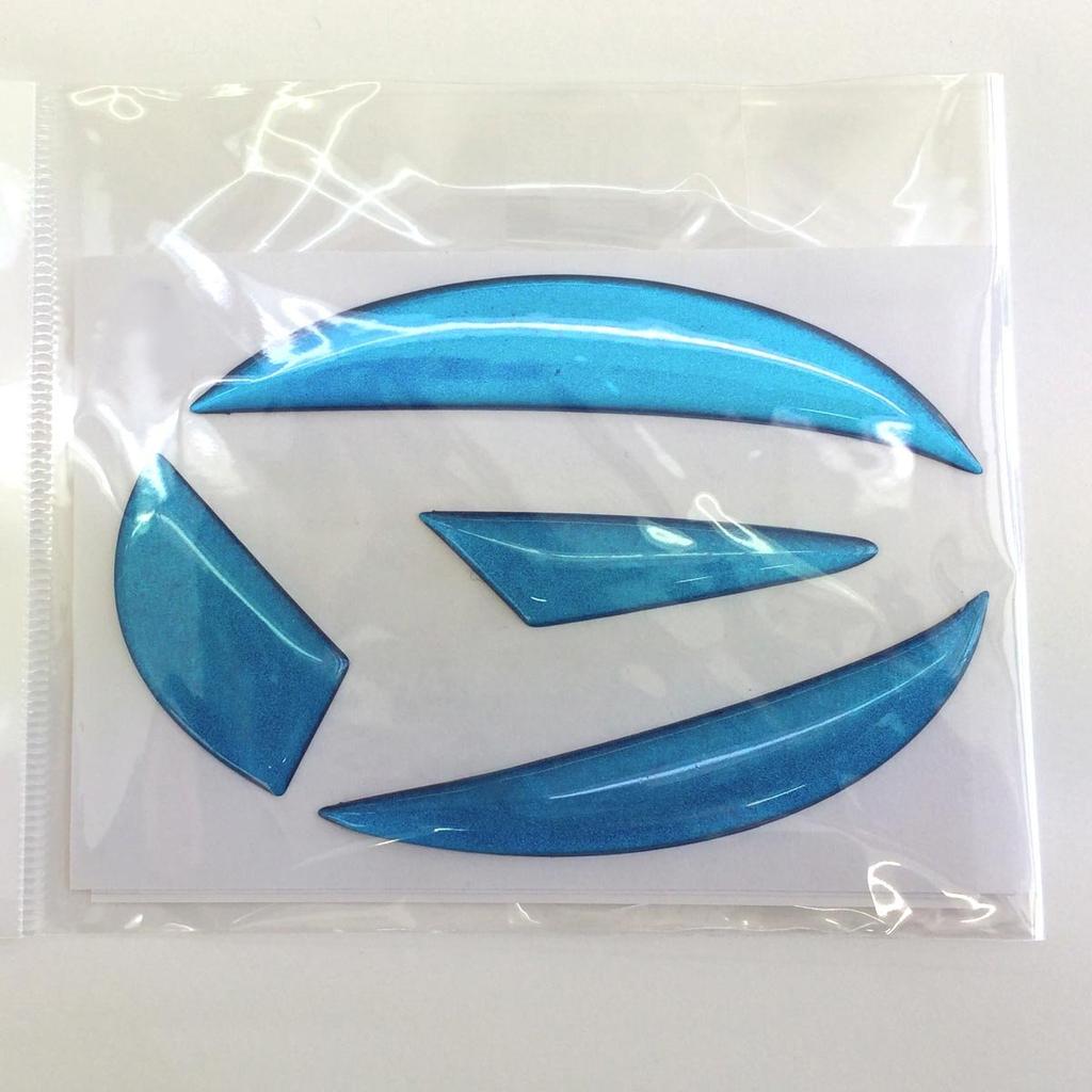 BATBERRY Doming Emblem Daihatsu Ver01 Metallic Light Blue Hijet Truck S500P/S510P Emblem for Front Metallic Color 1pcs