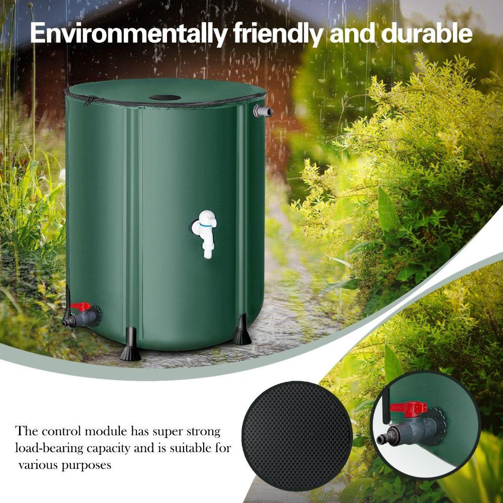 Durable Collapsible Rain Barrel 50-500L Garden Water Catcher Water Storage Container  Garden Tools