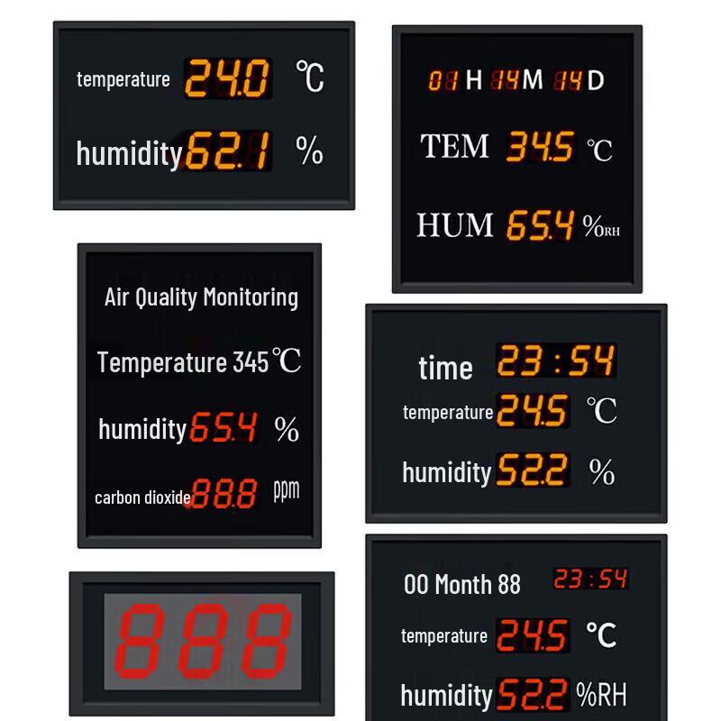 Nize LED Digital Temperature Humidity Display