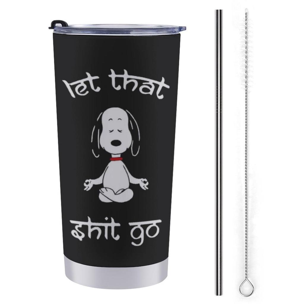 Snoopy Coffee Hot Stainless with Direct Perfect for or as a Character 600ml Large Thermos Thermos Mug Tumbler, Cup, Insulated, & Cold, Steel, Lid,