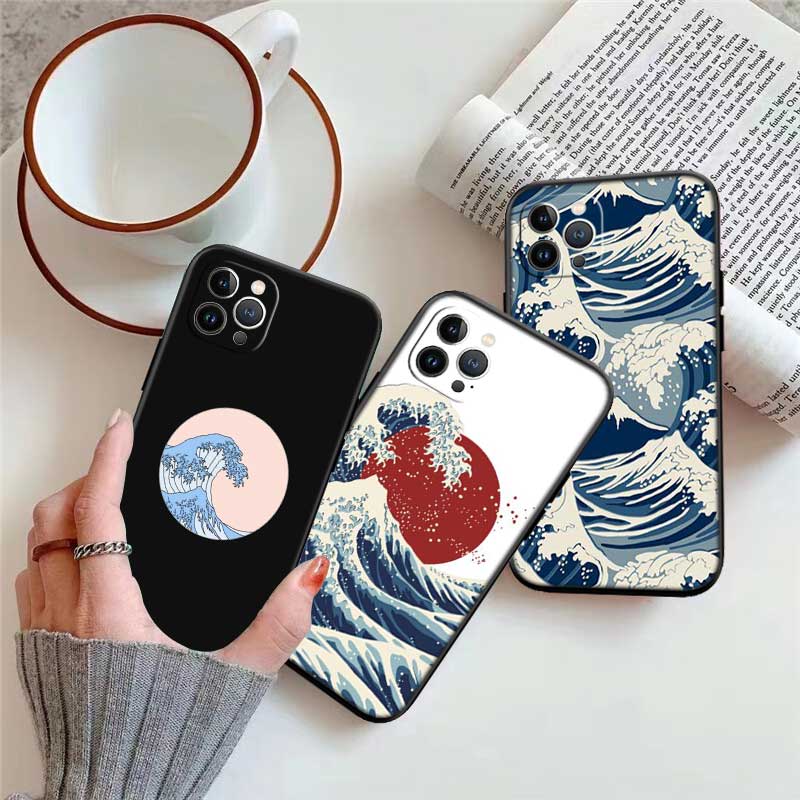 UP32 Great Wave off Kanagawa New High-End Shell Phone Case for iPhone SE X XS XR 16E 17 11 Pro Max 8 7 6 6s Plus Air