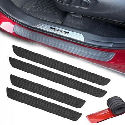 4pcs Car Door Threshold Sill Cover Panel Step Protector For Tesla Model 3 / Y