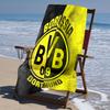 Proof Beach Towel with Borussia Dortmund Pattern - Soft,absorbent,quick-drying,machine Washable - Perfect for Swimming,camping,bathing
