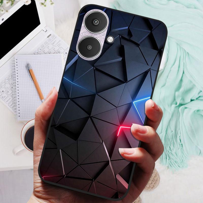 For Xiaomi Redmi 13C 5G Case Black Silicone Bumper Wolf Lions Soft TPU Covers for Xiaomi Redmi 13C 5G Funda Coque Protective
