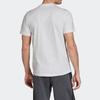 adidas T Shirts Men's White Crew Neck Moderate Straight Fit FH6625