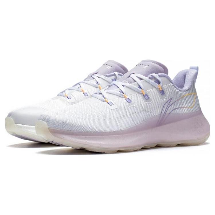 New LiNing Wujie 4 Cushioned Anti Slip Wear Resistant Breathable Lightweight Low Top Training Shoes Women's Standard White AFVS012-2