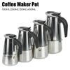 WXSX Coffee Maker Pot Moka Coffee Maker Stainless Steel 2/4/6/9 Cups Mocha Espresso Latte Stovetop Filter Coffee Pot for Kitchen