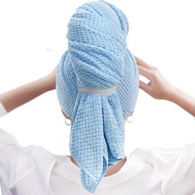 MODE Große Ananas Weich Große Größe Handtuchwickel Super Saugfähig Haar Schnelltrocknend Badetuch mit Elastischem Band Für Langes Dickes Haar