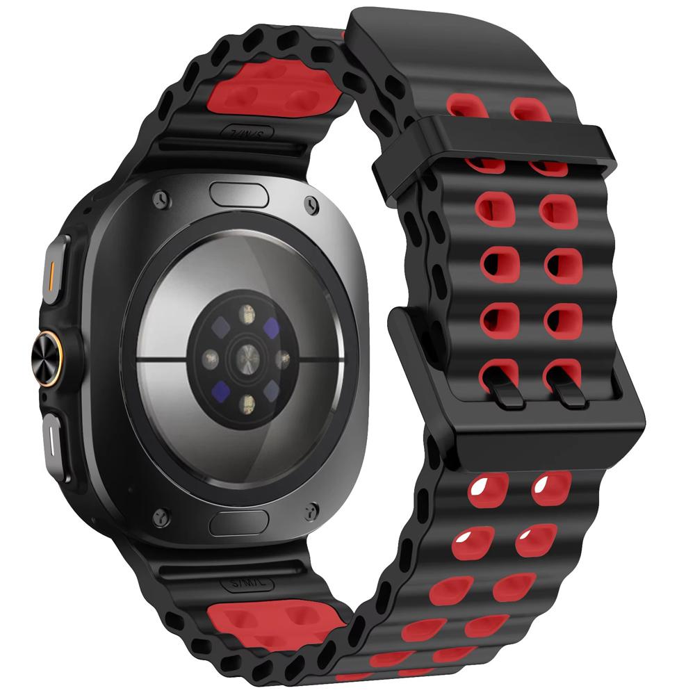 No Gap Band for Samsung Galaxy Watch 7 Ultra Band 47mm Silicone Wristband Sport Strap for Galaxy Ultra Watch Band 47mm Men Women