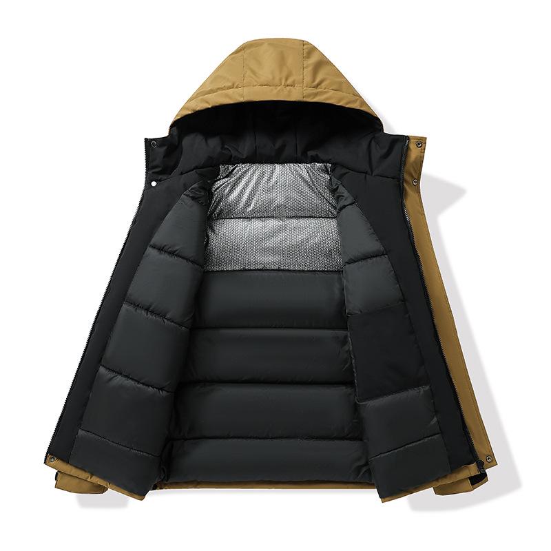 Men's Winter Windproof Cotton Ski Jacket - Graphene Lined, Warm Outdoor Sports Coat for Couples.
