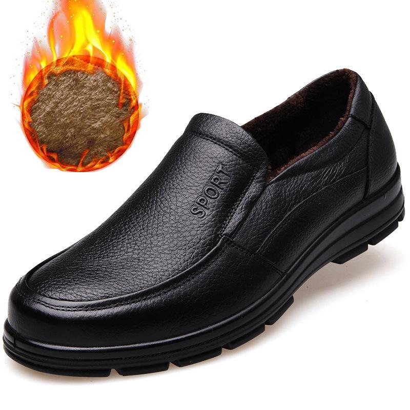2025 direct sales first layer cowhide non-slip waterproof kitchen chef shoes spring casual leather shoes men's wear-resistant work shoes