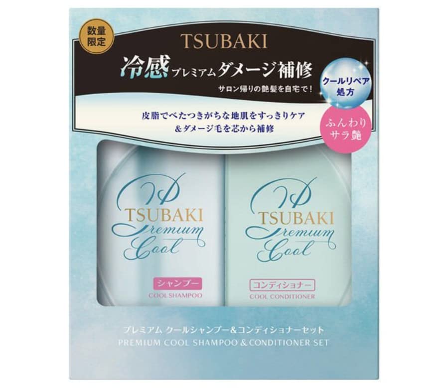 

Выпущено в 2022 году TSUBAKI Premium Cool Shampoo Conditioner Set Repair Ring 490 мл каждый