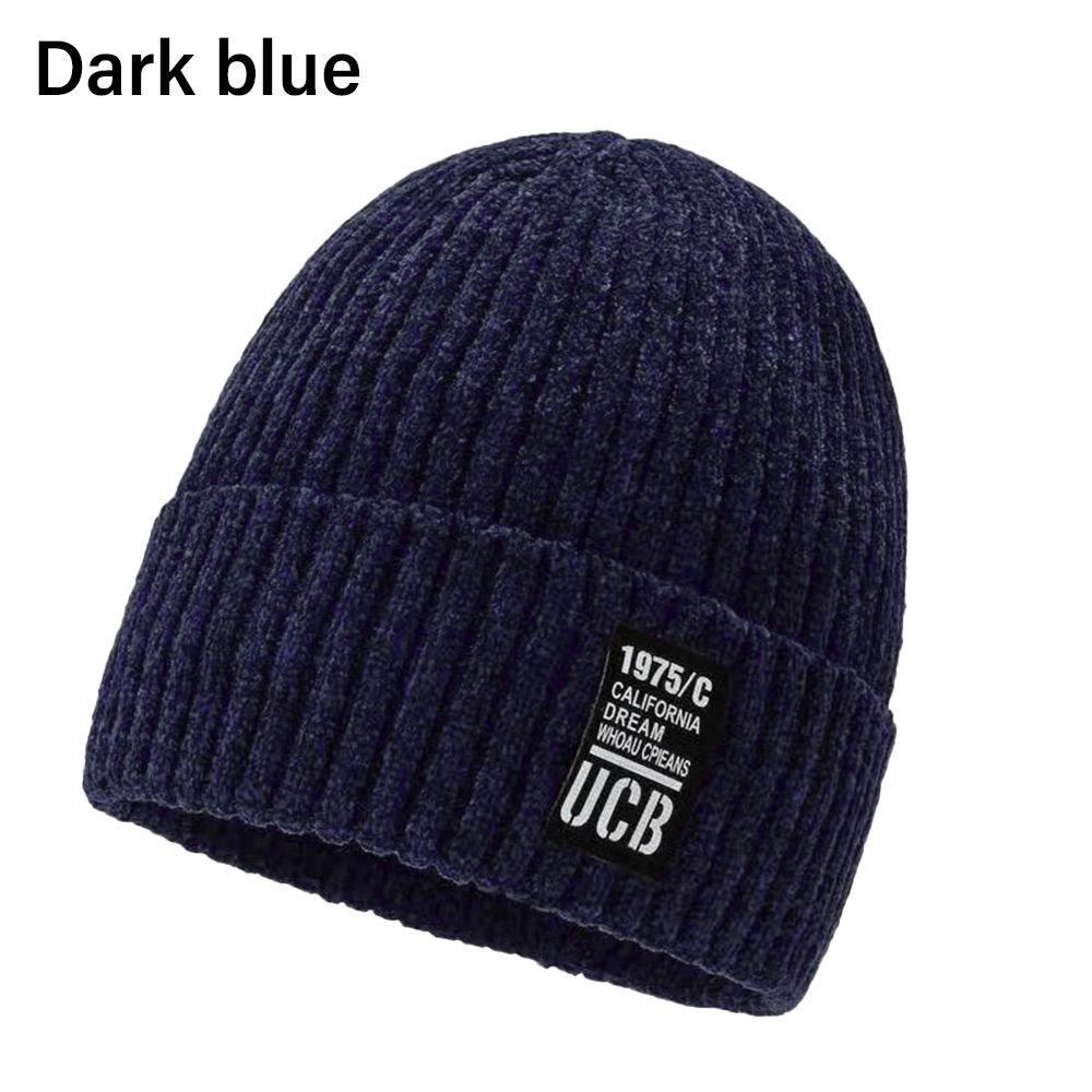 Women Man Ski Autumn Winter Cuff Beanies Knitted Hats Hip Hop Hat Skullcaps Thicken Winter Beanies