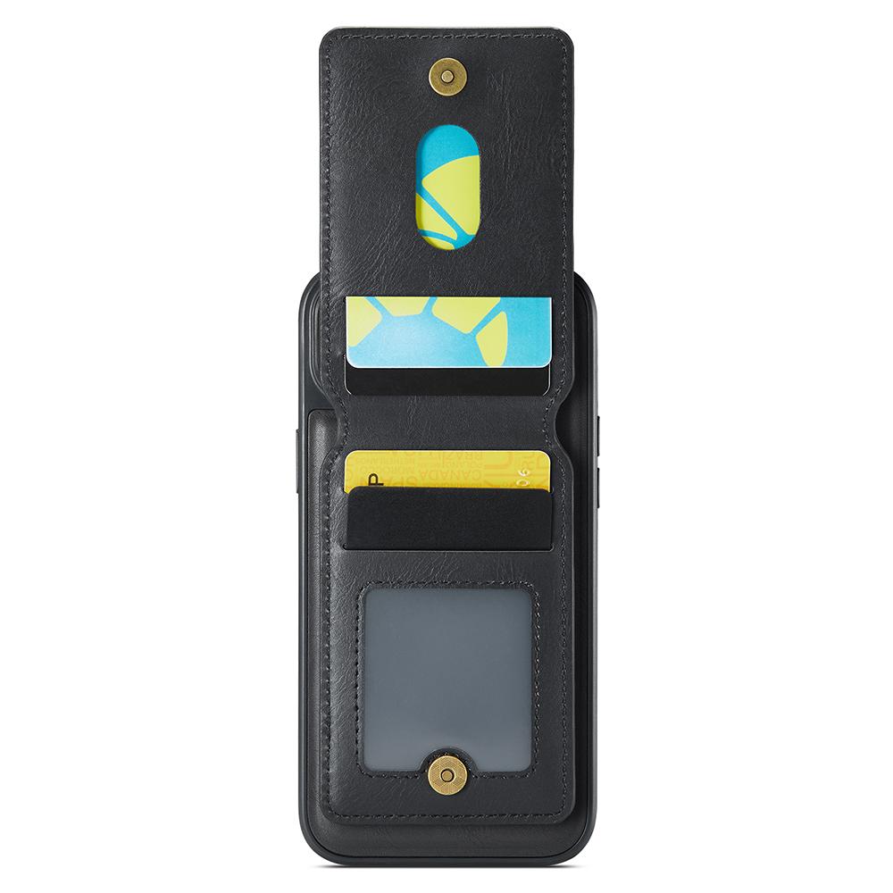 MAGKING K1 Series For iPhone 14 Magnetic Case PC+TPU+PU Phone Cover with Card Holder