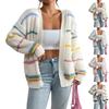 Cardigans pour femmes à manches longues, décontractés, légers, boutonnés, col en V, vêtements d'automne