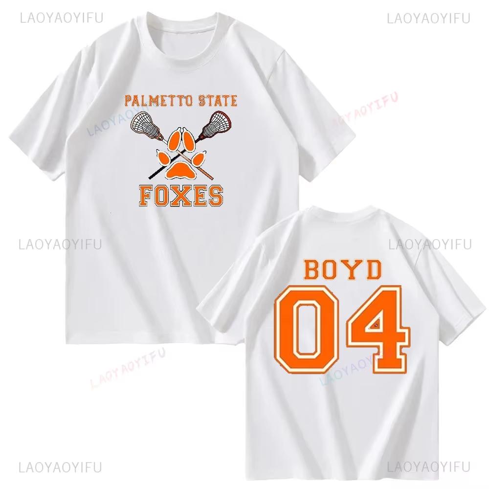 Oyun İçin Her Şey Palmetto State Foxes Andrew Minyard Pamuk Yüksek Kalite AB Beden Üstler Erkek Tişört Y2k Unisex Harajuku Giyim