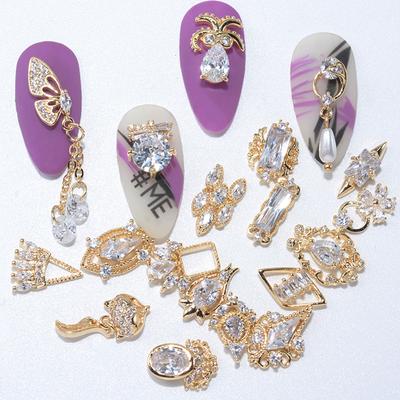 Accessories Nail Art Decorations Butterfly Pendant Chain Nail Jewelry Nail Rhinestones Nail Zircon