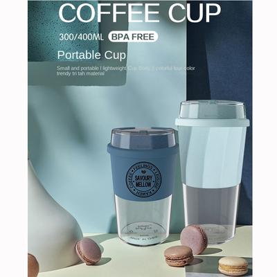 Taza de Café Portátil Manshi 300ml 400ml Vaso de Agua de Plástico Regalo Taza de Café de Alta Gama