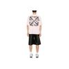 Off-White Logo Letter Pattern Round Neck Short Sleeve T-Shirt Regular Fit Men T-Shirts Pink OMAA120F24JER0053010