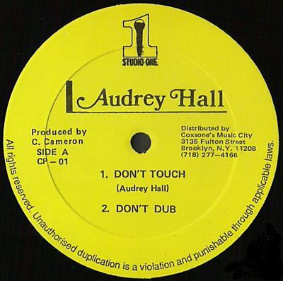 

12inch Record AUDREY HALL - Don t Touch CP–01 Studio One US Reggae, Ska & Dub Used