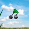 10pcs Fishing Bite Alarms Fishing Rod Bells Tip Clip Bells Ring Green ABS Fishing Accessory Outdoor Pole Fish Bites Indicators