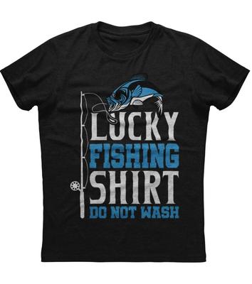T-shirt de pêche porte-bonheur Ne pas laver T-shirt 100% Coton Col Rond Été Manches Courtes Décontracté T-shirt Homme Taille S-3XL