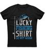Lucky Fishing Shirt Do Not Wash T-Shirt 100% Cotton O-Neck Summer Short Sleeve Casual Mens T-shirt Size S-3XL