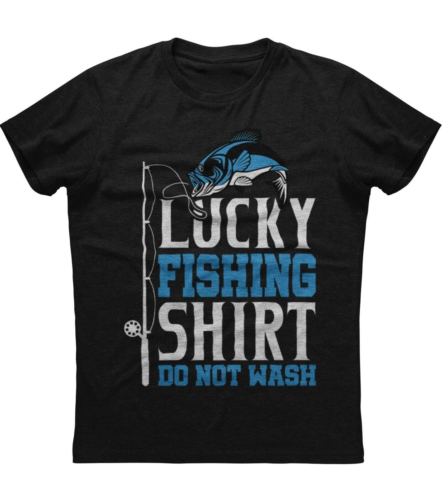 

Lucky Fishing Shirt Do Not Wash T-Shirt 100% Cotton O-Neck Summer Short Sleeve Casual Mens T-shirt Size S-3XL 3XL