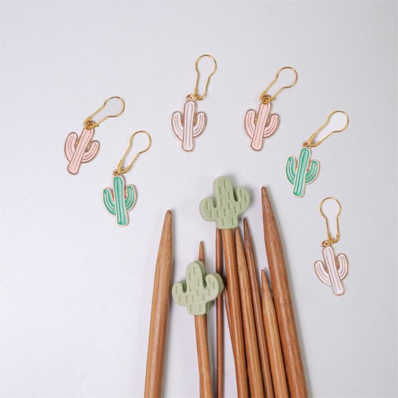 Stitching Marker Charm Locking Stitching Marker Knitting Needle Point Protectors, Locking Stitching Marker for Stitching