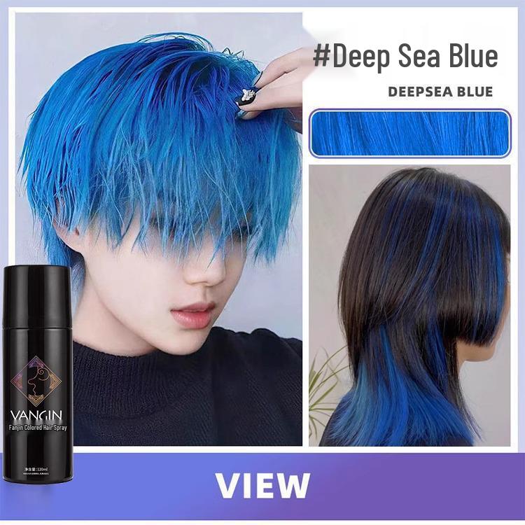 Temporary Washable Hair Dye Spray - One Spray for Black Color