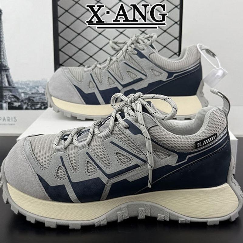 Leather dad shoes women's thick-soled autumn and winter new velvet two cotton shoes casual sports shoes