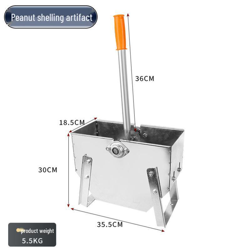 Manual Hand-Crank Peanut Sheller for Home Use