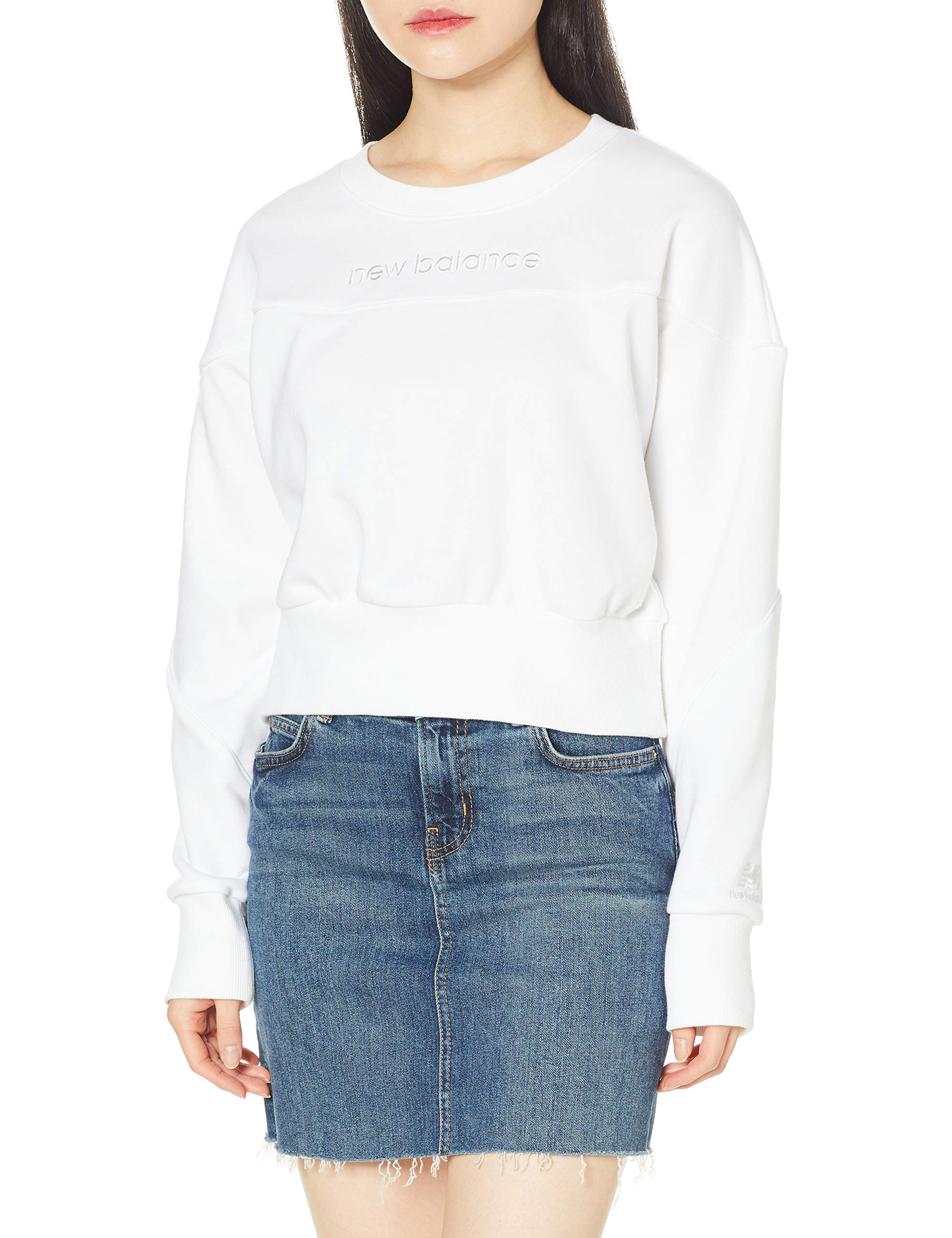 

NB Athletics Piping Crew WT11503 Sweat White Japan XL to Japanese size [New Balance] Women s (WT) (equivalent XL)