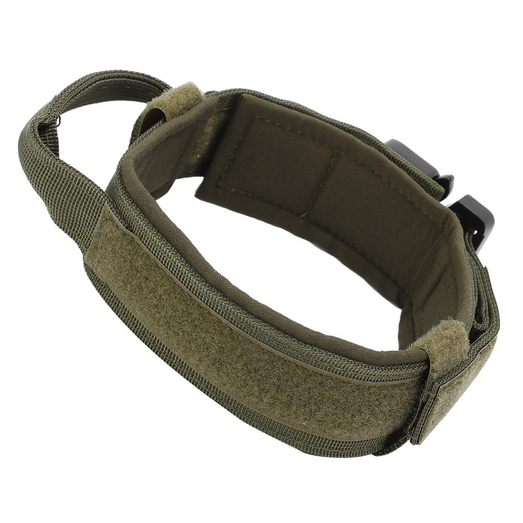Dog Collar Adjustable Durable Cotton Puppy Pet Collars with Metal Buckle for Dogs Army GreenXL