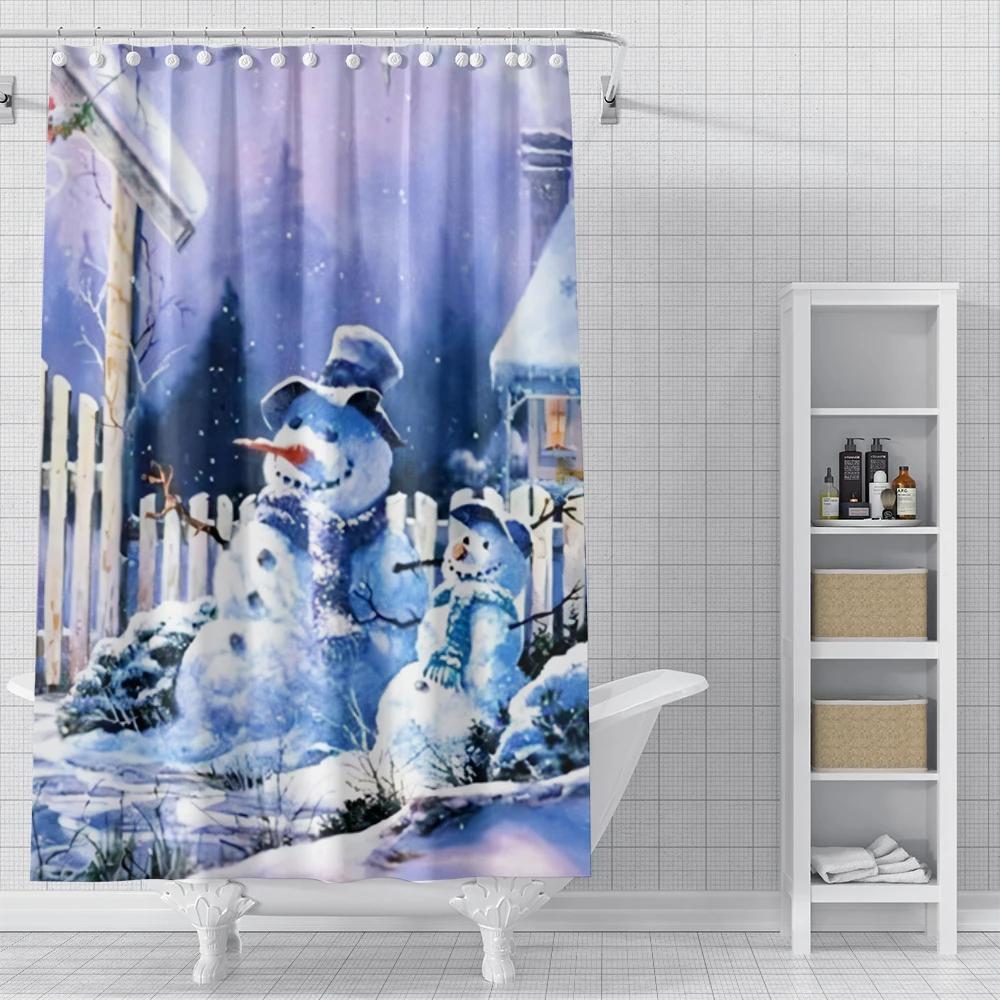 Home Shower Curtains For Bathroom Landscape Animals Waterproof Fabric Bathroom Curtains Modern Shower Curtain 180X200 240X200