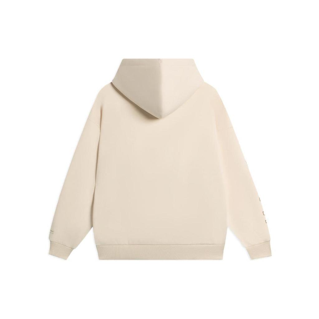 Li Ning Sweatshirts Unisex Beige Mit Kapuze Moderat Regular AWDSB19-6
