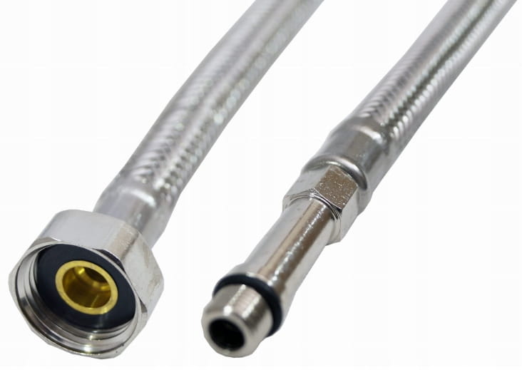 Braided faucet hose 40cm 12x10 Stainless steel