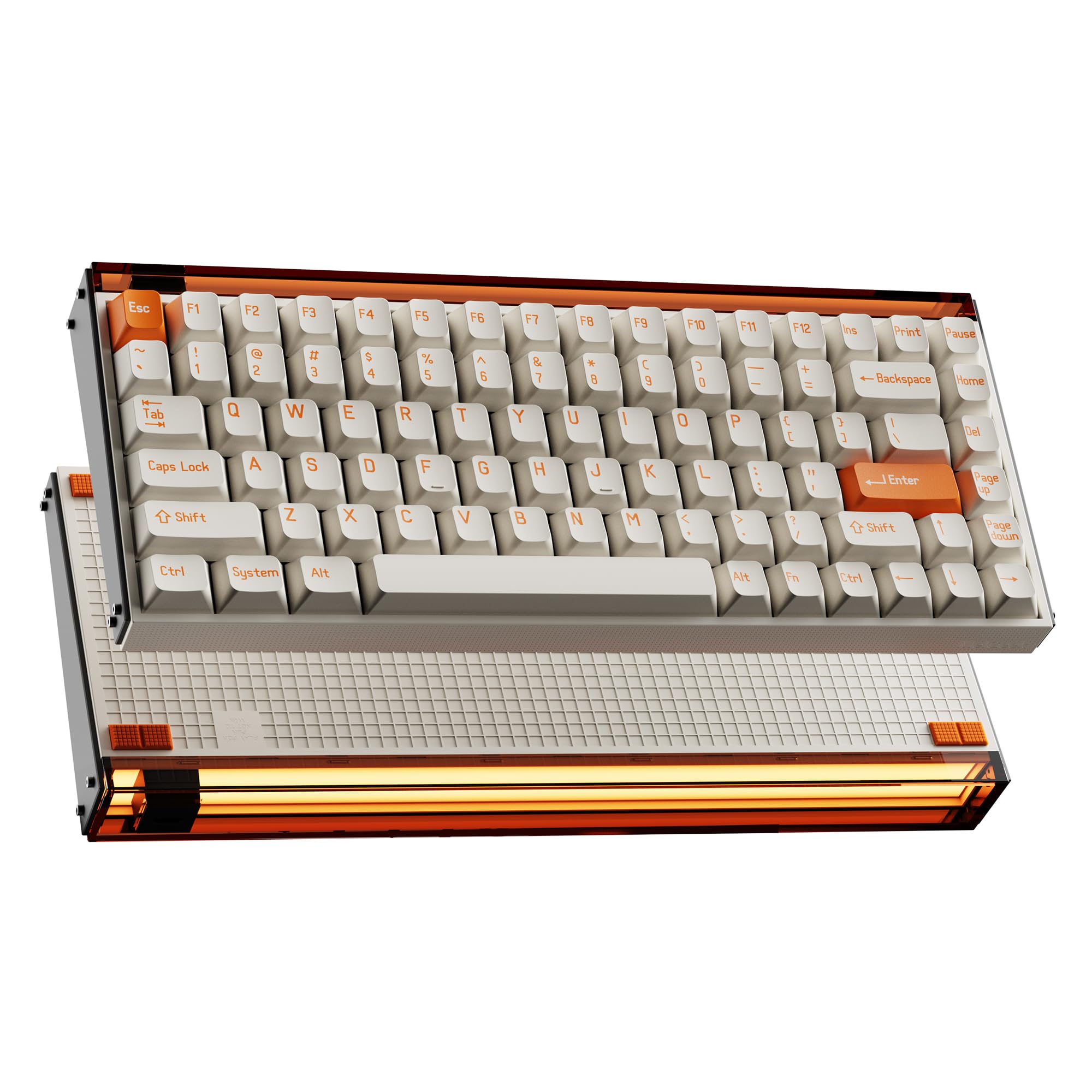 

MelGeek MADE84 Pro Wired US English Hall Effect Magnetic Switch Gaming Compact Rapid Hot RGB Snap Tap Adjustable Online HIVE Customization Keyboard,