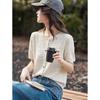 Women's Lyocell & Linen Short Sleeve Knit Cardigan